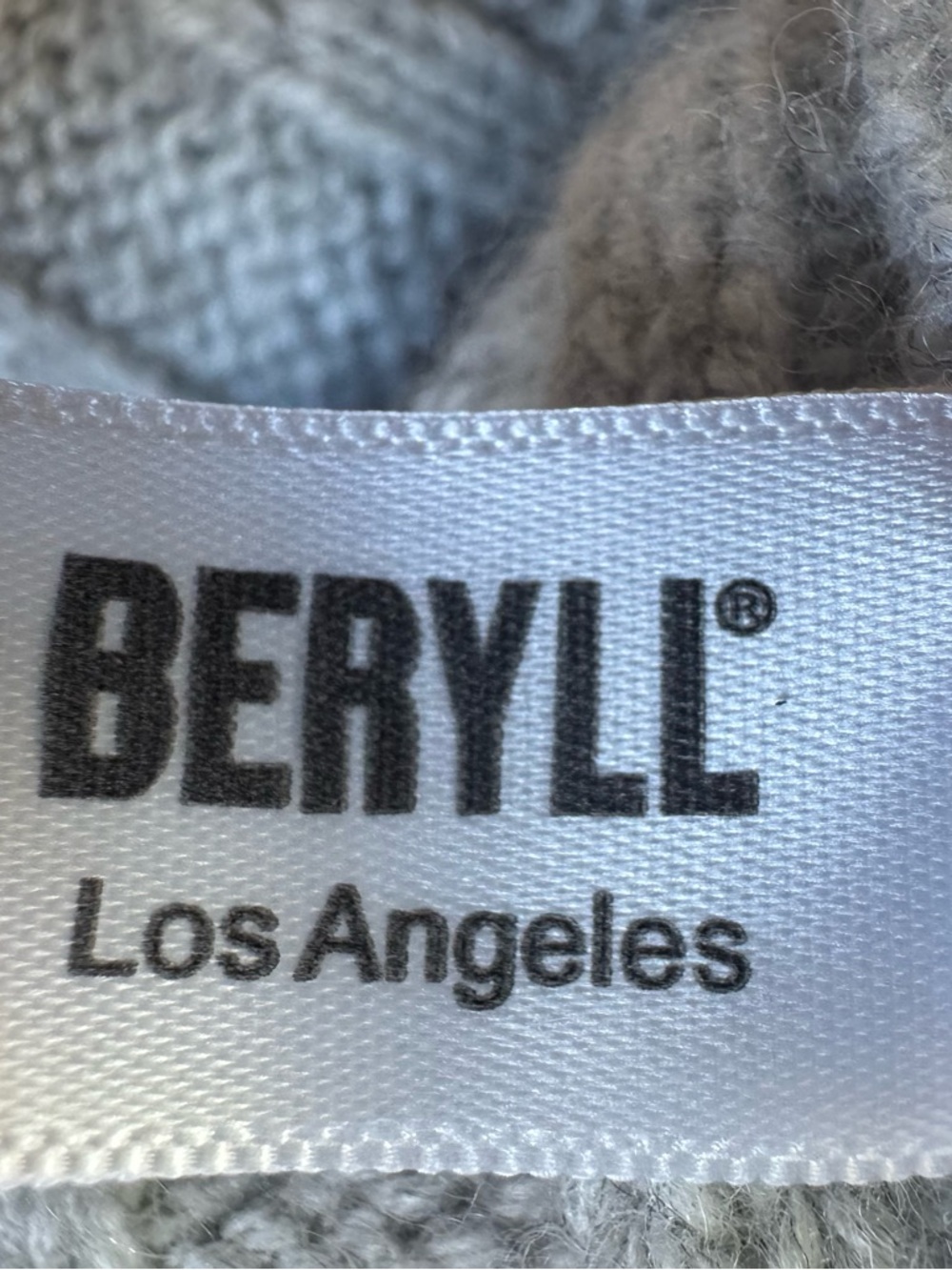 Light Gray Ribbed Open bubble Cardigan Sweater - Picture 3 of 5